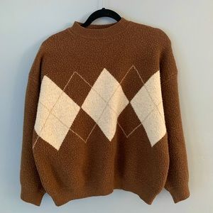 brown sweater